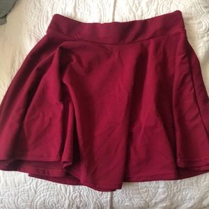Maroon Skater Skirt